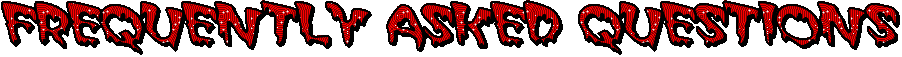 red text reading "frequently asked questions"